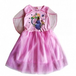 Size is 2T-3T(100cm) Ariana DeBose Wish purple summer Dress for girls Sleeveless Chiffon Shawl dress