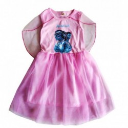 Size is 2T-3T(100cm) Avatar summer Dress for girls Sleeveless Chiffon Shawl dress 3-12 year