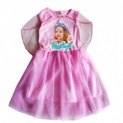 Size is 2T-3T(100cm) Nastya purple summer Dress for girls Sleeveless Chiffon Shawl 1 pieces dress