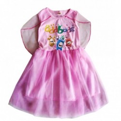 Size is 2T-3T(100cm) oddbods summer Dress for girls Sleeveless Chiffon Shawl birthday dress 1 pieces