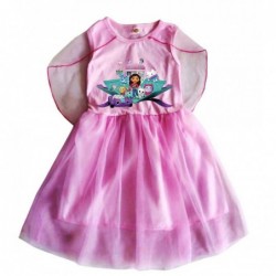 Size is 2T-3T(100cm) Gabby's Dollhouse Girls' purple summer Dress for cute girls Sleeveless Chiffon Shawl dress