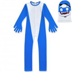 Size is (3T-4T)/XS Toddler Boy Baby Shark Halloween Costumes With Mask Blue