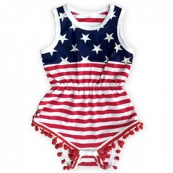 Size is S(0-6M) Independence Day American flag swimsuit 1 Piece Swimsuit For baby girls High Waisted