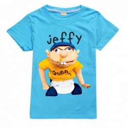 Size is 3T-4T(110cm) Jeffy Short Sleeves T-Shirt for kids Summer Outfits For boys yellow