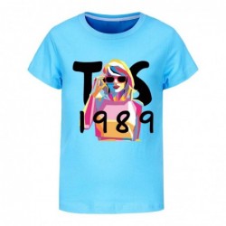 Size is 3T-4T(110cm) kids taylor swift 1989 Short Sleeves T-Shirt Summer Outfits For Boys and girls