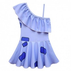 Size is 2T-3T(100cm) The Amazing Digital Circus Ragatha 1 Piece swimsuit For girls Ruffle One Shoulder Bathing Suit