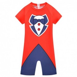 Size is 4T-5T(110cm) for boys The Amazing Digital Circus Caine 1 plece Swimwear with Caps Zipper Back