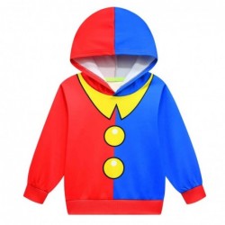 Size is 3T-4T(110cm) The Amazing Digital Circus Pomni Costumes Long Sleeve hoodie for kids Sweatshirts