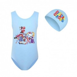 Size is 2T-3T(100cm) The Amazing Digital Circus merch swimsuit For girls 1 Piece High Waisted Swimsuit
