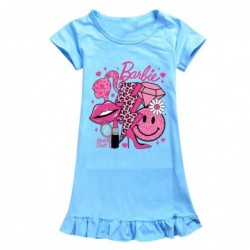 Size is 4T-5T(110cm) pink Barbie the movie nightdress for girls Short Sleeves summer dress 1 Piece