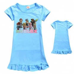 Size is 4T-5T(110cm) Roblox nightdress for girls Short Sleeves summer dress 1 Piece