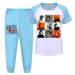 Size is 4T-5T(110cm) the eras tour taylor swift Long Sleeve 2 Pieces Pajamas For girls Costumes pink