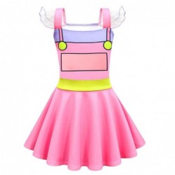 Size is 2T-3T(100cm) The Amazing Digital Circus Jax pink Dress For Girls Flutter Sleeve Square Neck Summer Outfits