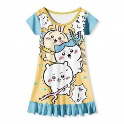 Size is 2T-3T(100cm) Chiikawa nightdress for cute girls Short Sleeves summer dress 1 Piece