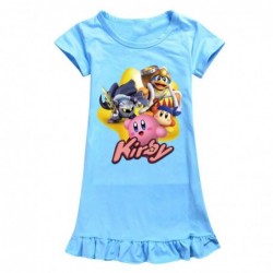 Size is 2T-3T(110cm) Kirby Game 1 Piece nightdress for girls Short Sleeves summer dress