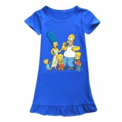 Size is 2T-3T(110cm) The Simpsons 1 Piece nightdress for girls Short Sleeves summer dress