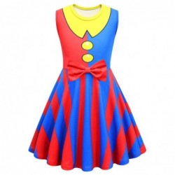 Size is 4T-5T(110cm) For girls The Amazing Digital Circus Pomni Sleeveless dress Birthday Outfits