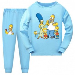 Size is 4T-5T(110cm) The Simpsons Long Sleeve 2 Pieces Pajamas For kids Costumes