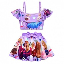 Size is 2T-3T(110cm) girls taylor swift 2 piece Sleeveless bowknot Swimsuits pink