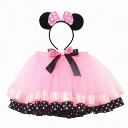 Size is S(2-3T) cute Minnie Mouse Tutu skirt For toddler Girls with Hair band pink