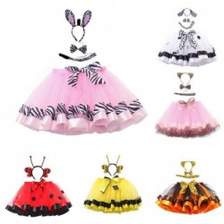 Size is S(2-3T) cute leopard Tutu skirt For Girls with dalmatian Hair band girls animal tutu skirt