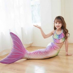 Size is S(3T-5T) mermaid tail for kids swimming 5t mermaid swimsuit