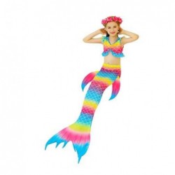 Size is 3T-4T(110cm) realistic mermaid tails for kids mermaid bathing suit 6t