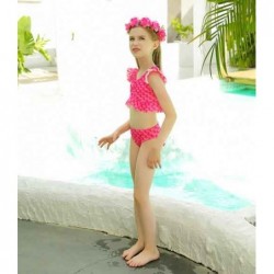 Size is 3T-4T(110cm) toddler mermaid swimsuit with tail pink mermaid skirt