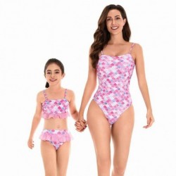 Size is Adult-S toddler girl mermaid swimsuit and adult New sexy mother-daughter bikini