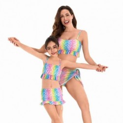 Size is Adult-S mermaid swimwear kids and adult New sexy mother-daughter bikini