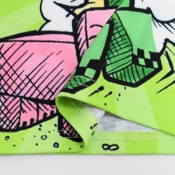 Size is 4T-5T(110cm) 2pc Short Sleeve Minecraft Joke Book print pajamas for boys 7 years old