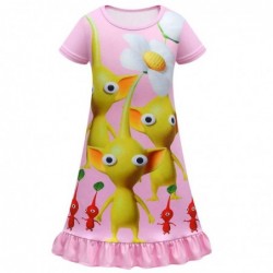 Size is 2T-3T(110cm) Pikmin 1 Piece little girls nightgowns Short Sleeves summer dress