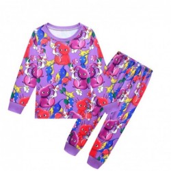 Size is 2T-3T(100cm) Pink Pikmin Long Sleeve two-piece Pajamas For Toddler Girls