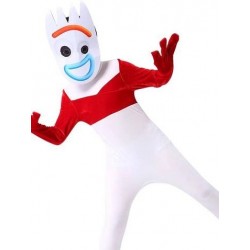 Size is (3T-4T)/XS Kids Boys Forky Jumpsuits Cosplay Costume With Mask
