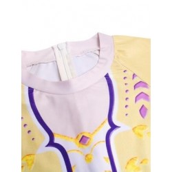 Size is (3T-4T)/XS Toddler Girls Frozen 2 Anna Boyleg One Piece Swimsuit Yellow