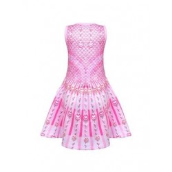Size is (3T-4T)/XS Bow Front Sleeveless  Mermaid Dress For Girls Pink Kids