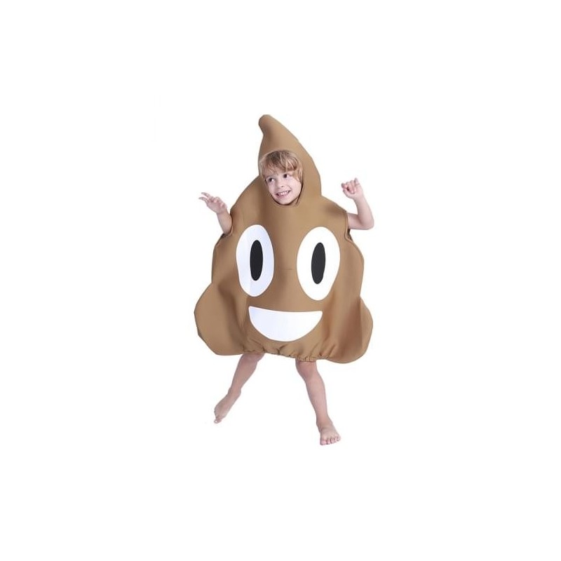 Color is 6 Kids Funny Halloween Poop Emoji Costumes Boys