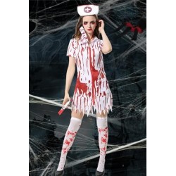 Size is One Size Cosplay Horror Bloody Zombie Doctor Nurse Halloween Costume