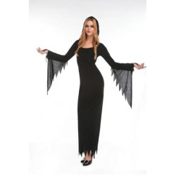 Size is S Adult Long Bell Shaped Sleeve Halloween Witch Costume Womens