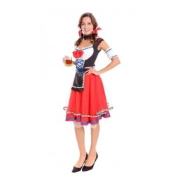 Size is M Oktoberfest Maid Halloween Costume Carnival Festival Beer Girl