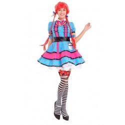 Size is One Size Womens Pink Polka Dot Beer Festival Girl Halloween Costume Blue