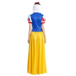 Size is S Maxi Snow White Halloween Fairytale Costume Yellow For Womens