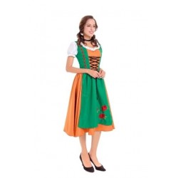 Size is M Bavaria Oktoberfest Dirndl Halloween Costume For Womens Green