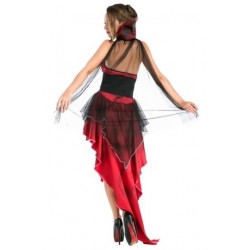 Size is One Size Blood Thirsty Beauty Vampire Costume Red For Sexy Women's
