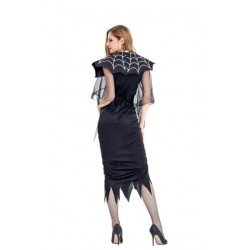 Size is S Spider Vampire Cosplay Costume Halloween Fancy Dress Black Womens