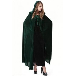 Size is S Vampire Cloak Cosplay Sexy Womens Witch Halloween Costume Green