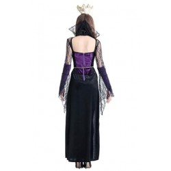 Size is S Sexy Adult Womens Wicked Evil Queen Halloween Costume Purple