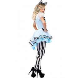 Size is One Size Alice In Wonderland Halloween Costume Blue For Womens
