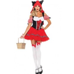 Size is S For Ladies Little Red Riding Hood Wolf Dress Fairytale Costume