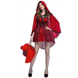Size is S Little Red Riding Hood Costume Red Womens Glamorous Halloween